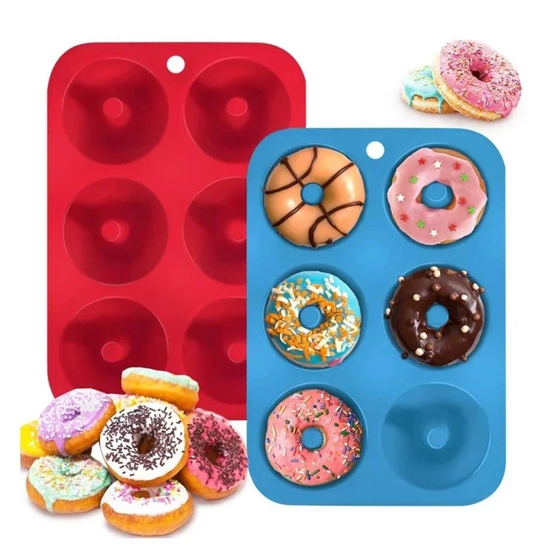 1/2 個シリコーンマフィンドーナツ型 6 穴ベーキングモー - Donut Mold Silicone のレビューと価格